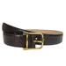 Gucci Accessories | Gucci Women's Gold Square Buckle Dark Brown Crocodile Belt 257319 E7i0t 2140 | Color: Brown | Size: Various