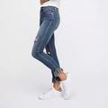 Free People Jeans | Free People Great Heights Frayed Skinny Stretch Jeans High Rise Apollo Womens 27 | Color: Blue | Size: 27