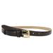 Gucci Accessories | Gucci Women's Gold Buckle Dark Brown Skinny Crocodile Belt (95 / 38) | Color: Brown | Size: 38