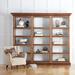 Global Views Center Library Bookcase Wood in Brown | 93 H x 34.13 W x 15.5 D in | Wayfair 9.93727