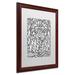 Trademark Fine Art Bailey the Bear by Kathy G. Ahrens - Picture Frame Graphic Art on Canvas Canvas, in Black/Green/White | Wayfair ALI3343-B1620MF