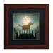 Trademark Fine Art 'Moonrise Yellow Dog Golden Pond' by Ryan Fowler Framed Graphic Art | 11 H x 11 W x 0.5 D in | Wayfair WAP0079-W1111BMF