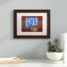 Latitude Run® Connecticut License Plate Framed Graphic Art on Canvas Canvas, Wood in Blue/Brown | 13.75" H x 16.75" W x 0.75" D | Wayfair