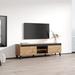 Meble Furniture TV Stand for TVs up to 75" Wood in Brown | 19.1 H x 66.9 W x 15 D in | Wayfair NORD-II-TV-OAK