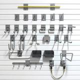 StoreWALL 27 Piece Slatwall Accessory Kit Steel in Gray | 24 H x 24 W x 14 D in | Wayfair **DELUXE-HOOK-BUNDLE**