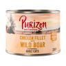 Purizon Adult Cinghiale & Pollo - senza cereali - umido a completamento: 6 x 200 g Purizon Adult Filetto di Pollo con Cinghiale