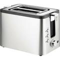 Toaster 2er Kompakt Grille-pain avec grille spéciale viennoisieries intégrée acier inoxydable