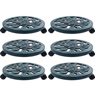 Pflanzenroller 6 Stk. Grün 38 cm Kunststoff Vidaxl Image