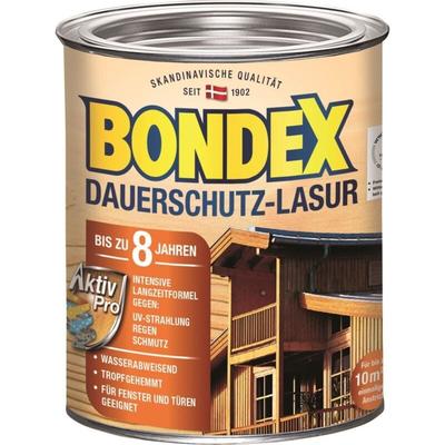 Bondex - Dauerschutz Lasur 750 ml, weiß Holzlasur Schutzlasur Holzschutz Aussen Image