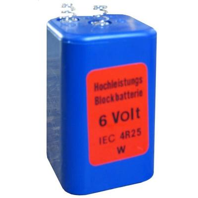 Batterie, Blockbatterie für Warnleuchten Typ 4R25 6 Volt