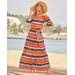 Boston Proper - Stripe Maxi Dress - XXS