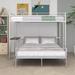 Isabelle & Max™ Twin Over Full Metal Bunk Bed w/ Desk Metal in Gray, Size 65.0 H x 77.0 W x 78.0 D in | Wayfair B37342A5BCAD4D7087244BA177FCA1FA