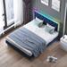 Orren Ellis Full Bed Frames w/ Led Headboard, Upholstered Full Size Bed Frame Has Rgb Led Strip Light | 38.5 H x 63.7 W x 81.5 D in | Wayfair