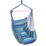 Arlmont & Co. Hayoon Chair Hammock Cotton in Blue | 49.6 H x 31.5 W x 35.4 D in | Wayfair EE3988658D684E9FA51F769E8E13DF75