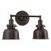 Williston Forge Allysyn Two Light Swivel M2 Wall Sconce, Glass in Brown | 10 H x 16 W x 7 D in | Wayfair 382D4BCABC864893AAE31C579E9D6167