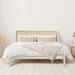 Birch Lane™ Kella Solid Wood Standard Bed Wood in White | 43 H x 78 W x 84 D in | Wayfair ABDFBC94EF3246CFB90A813FA42E024D