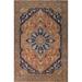 Vegetable Dye Traditional Heriz Oriental Area Rug Handmade Wool Carpet - 9'3" x 11'11"