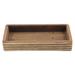 reclaimed wood rectangular tray - 6"W x 12"D x 2.25"H