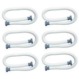 Intex 1.5 Inch Diameter Water Accessory Pool Pump Replacement Hose (6 Pack) - 1.4