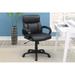 Global Pronex Classic Look Extra Padded Cushioned Relax 1pc Office Chair Home Work Relax Black Color