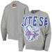 Women's Mitchell & Ness Heathered Gray Chicago White Sox Cooperstown Collection Logo Lightweight Pullover Sweatshirt