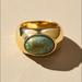 Anthropologie Jewelry | Anthropologie Oval Cocktail Ring | Color: Gold/Green | Size: 7