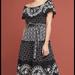 Anthropologie Dresses | Anthropologie Black And White Embroidered Midi Dress | Color: Black/White | Size: 14