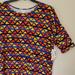 Lularoe Tops | Lularoe Irma Tunic Top Patterned New Medium | Color: Blue/Orange | Size: M