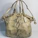 Coach Bags | Coach Madison Lindsey Bag Embossed Metallic Python | Color: Tan | Size: Os