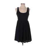 Ruby Rox Casual Dress - A-Line Scoop Neck Sleeveless: Black Solid Dresses - Women's Size Small