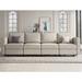 Gray Sectional - Mercer41 5-Piece Symmetrical Velvet Sectional Modular Sofa 4-Seat Variable Upholstered Couch w/ Storage Velvet | Wayfair