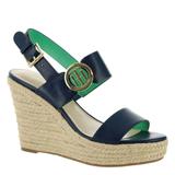 Tommy Hilfiger Kahdy Wedge Heel - Womens 10 Blue Sandal Medium