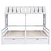 Harper Orchard Jindalee Solid Wood Shared Twin Storage Bed Wood in White | 68.9 H x 77.3 W x 75.8 D in | Wayfair 2B5281AEABD74E68B387779ED27EE316