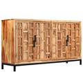 vidaXL Sideboard Akazienholz Massiv 145 x 40 x 80 cm