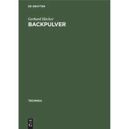 Backpulver - Gerhard Häcker, Gebunden