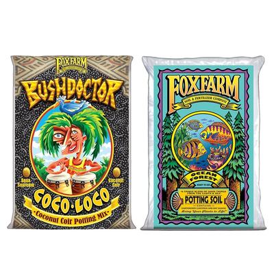 FoxFarm Bush Doctor Coco Loco & Ocean Forest Plant Garden Potting Soil Mix - 89.8