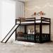 Nestfair Twin Over Twin Bunk Bed with Slide and Ladder