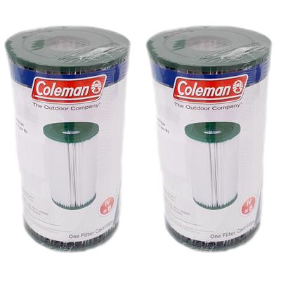 Coleman Type IV/Type B Swimming Pool Filter Pump Replacement Cartridges (2 Pack) - 1.52