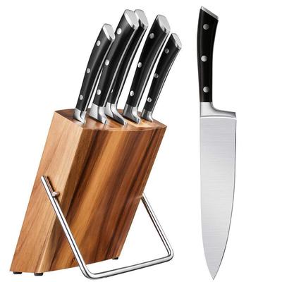 Küchenmesser，Messerset aus Edelstahl, 6-teiliges Profi Messerblock Set, Küchenmesser Set mit
