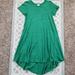 Lularoe Dresses | Lularoe Carly Heathered Green Dress Xxs | Color: Green | Size: Xxs