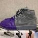Nike Shoes | Nike Air Jordan 1 Mid Sheila Rashid | Color: Gray/Purple | Size: 6