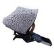 JYOKO Kids Cotton Hood Canopy for carseat Compatible with Bugaboo Donkey (Black Star)