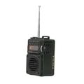 Portable Shortwave Radios, Pocket Retro Mini Radio Rechargeable with Sleep Timer, Retro Analog Tuner Support Bluetooth, TF Card Playback, AM FM WB Weather Radio for Walking