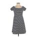 Old Navy Casual Dress - Shift: Blue Stripes Dresses - Women's Size Small