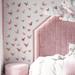 Rosdorf Park Floral & Realistic 3D Butterflies Mix Wall Decal in Pink | 63 H x 70.87 W in | Wayfair 9FBC0B75D7614A5F86461813AE072DE5