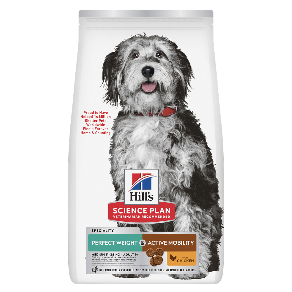 Hill's Science Plan Adult Perfect Weight & Active Mobility Medium con Pollo - Set %: 2 x 2,5 kg
