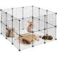 Enclos pour Petits Animaux Domestiques diy Parc Extensible Cage Grille Clapier Grillage Pack de 24,