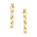 Belk & Co Braid Round Hoop Earrings In 10K Yellow Gold