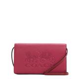 Coach Bags | Coach Anna Foldover Clutch Crossbody In Colorblock With Horse And Carriage | Color: Pink/Red | Size: Os