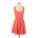 Fire Los Angeles Casual Dress: Orange Dresses - Women's Size Small